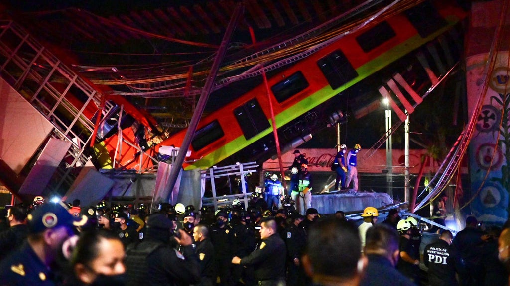 Many died when a train bridge collapsed in Mexico Many died when a train bridge collapsed in Mexico